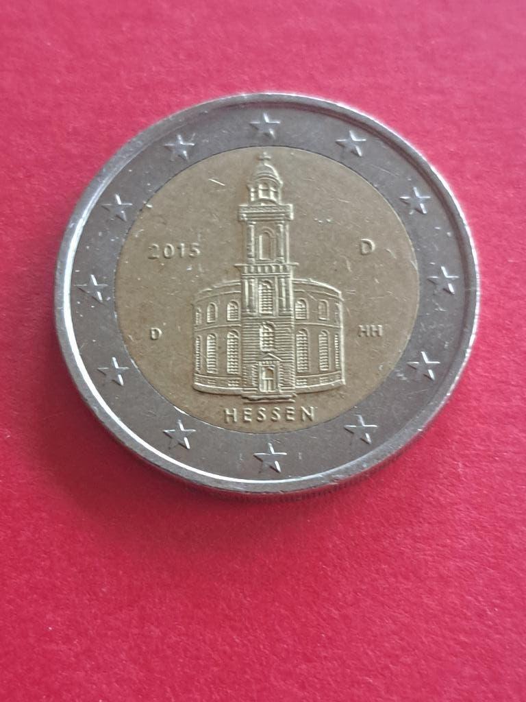 2015 D Duitsland 2 euro Hessen München, Verzenden, Duitsland, 2 euro, Losse munt