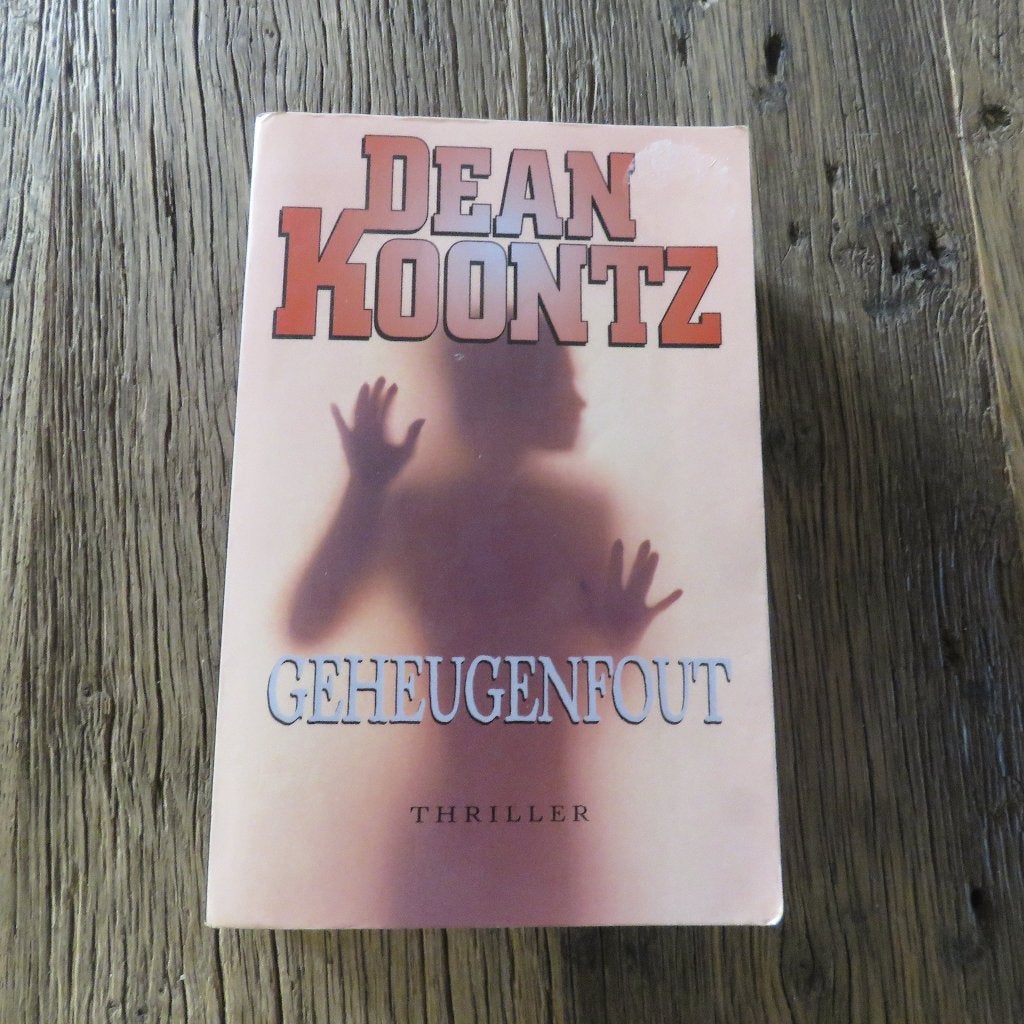 Dean Koontz Geheugenfout, Ophalen of Verzenden