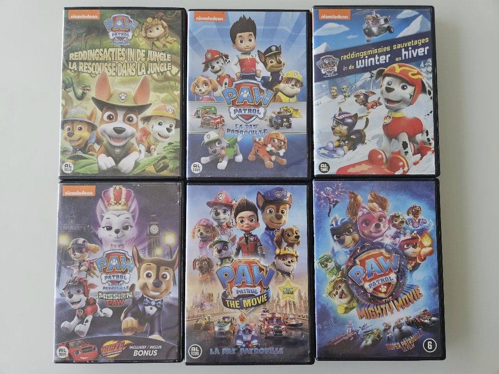 6 DVD's Paw Patrol, Cd's en Dvd's, Ophalen of Verzenden