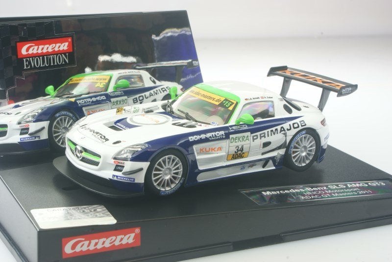 Carrera Evolution 27382 - Mercedes-Benz SLS AMG GT3 Heico, Racebaan, Carrera, Nieuw, Ophalen of Verzenden