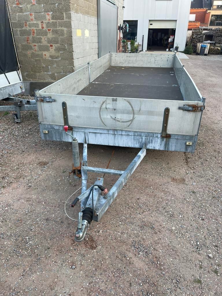 Aanhangwagen dubbele as, Auto diversen, Aanhangers en Bagagewagens, Ophalen, Gebruikt
