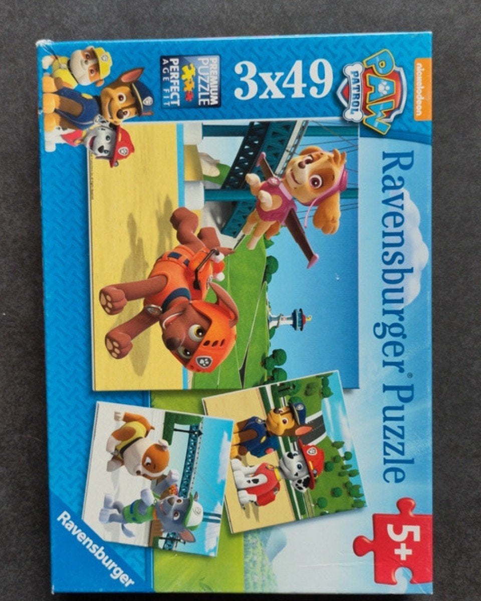 3 Puzzels Paw Patrol van 49 stukken, Kinderen en Baby's, Ophalen of Verzenden, 10 tot 50 stukjes, Zo goed als nieuw, 2 tot 4 jaar