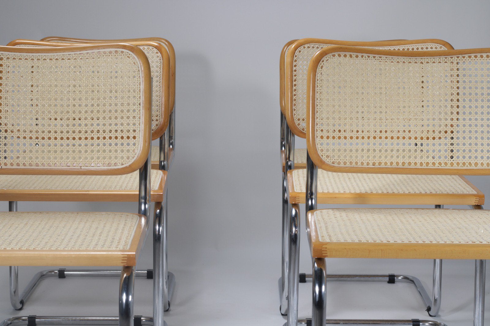 Marcel Breuer stijl stoelen - Cesca, Ophalen of Verzenden, Zo goed als nieuw, Vijf, Zes of meer stoelen, Hout
