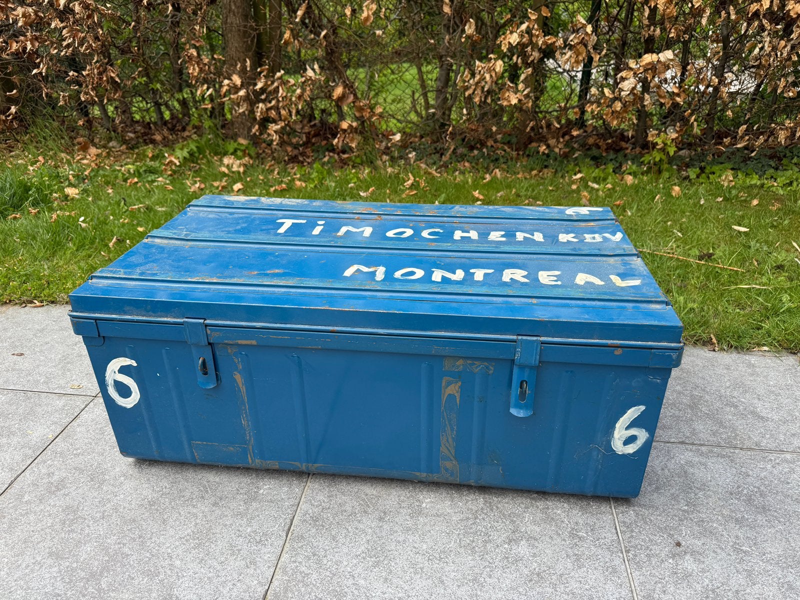 Malle de eangement en metal, 100 à 150 cm, Comme neuf, Enlèvement, 50 à 75 cm