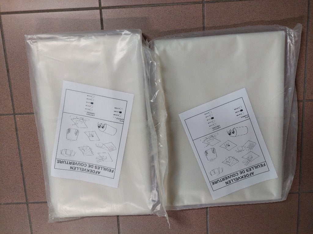 2 afdekfolies voor bouw, tuin van 4x5 m, dikte 0,10 mm, Ophalen of Verzenden, Nieuw, 15 m² of meer, Folie
