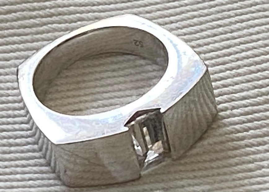 bague Montblanc t-52 (16,5), Bijoux, Sacs & Beauté, Bagues, Femme ou Homme, Plus petit que 17, Enlèvement, Utilisé