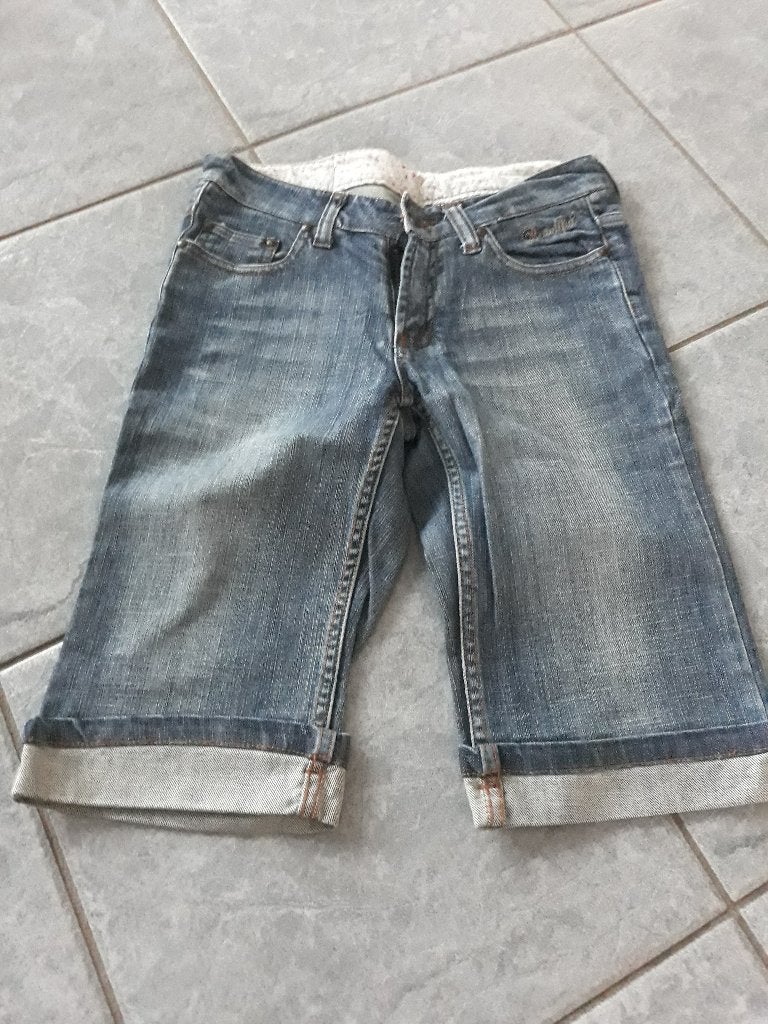 korte broek jeans maat s/m, Ophalen of Verzenden