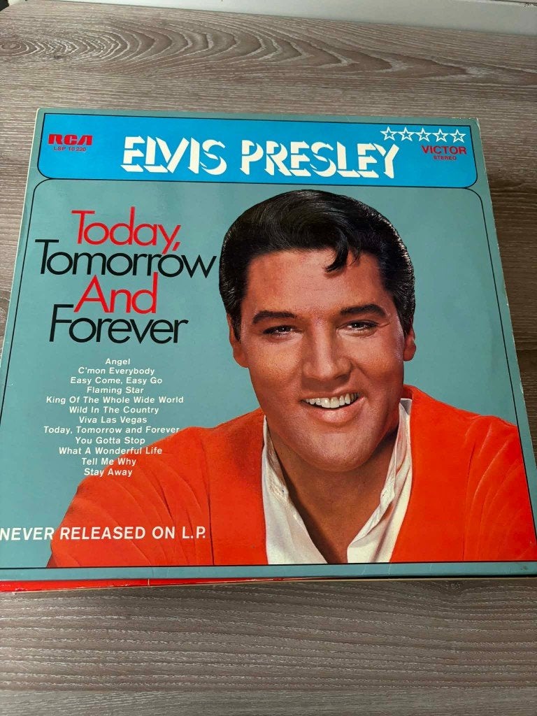 Elvis today, tomorrow and forever, Duitse persing, Cd's en Dvd's, LP, Ophalen of Verzenden, Zo goed als nieuw, Beschermende buitenhoes