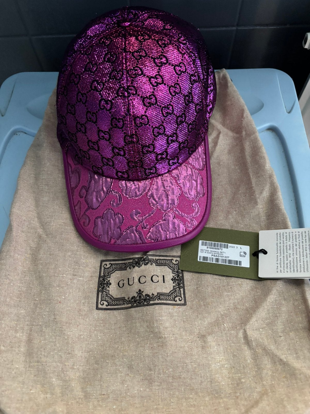 Casquette gucci authentique, Enlèvement, Comme neuf, Casquette