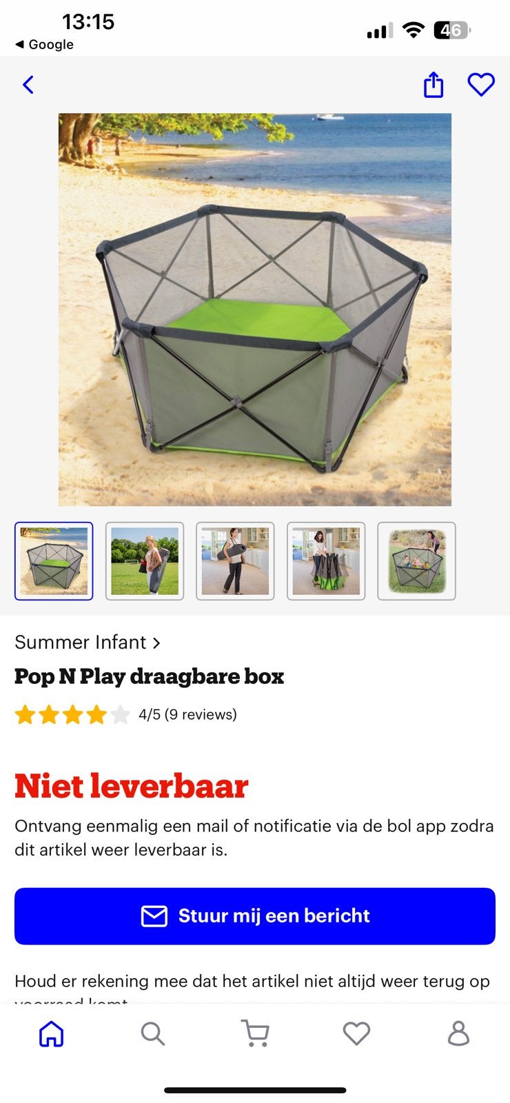 Summer play grondbox, Ophalen, Zo goed als nieuw