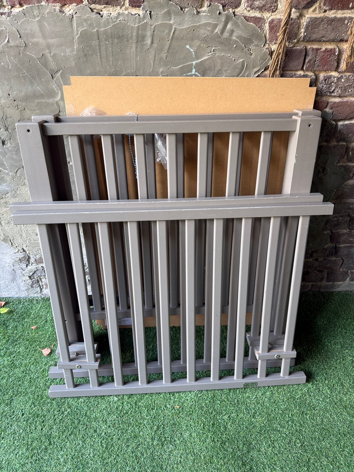 Grijs baby park/box Quax, Kinderen en Baby's, Babyparken, Ophalen, Gebruikt, Rechthoekig, In hoogte verstelbaar