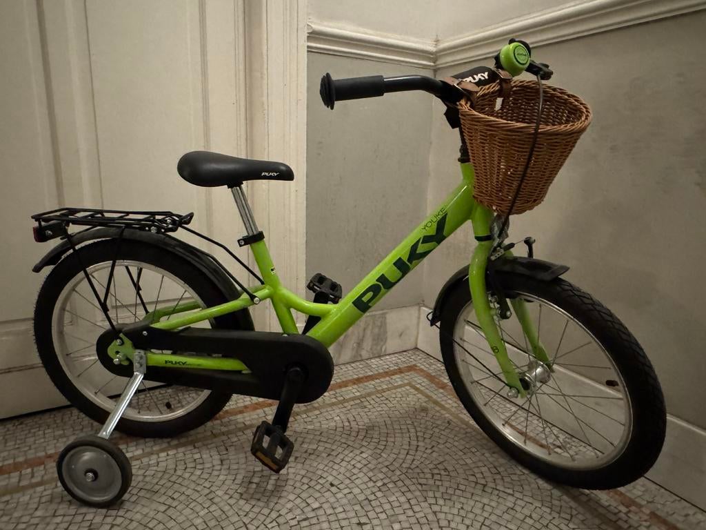 Vélo enfant Puky 18 pouces avec roulettes et panier, Vélos & Vélomoteurs, Vélos | Vélos pour enfant, Enlèvement, Comme neuf, 16 à 20 pouces