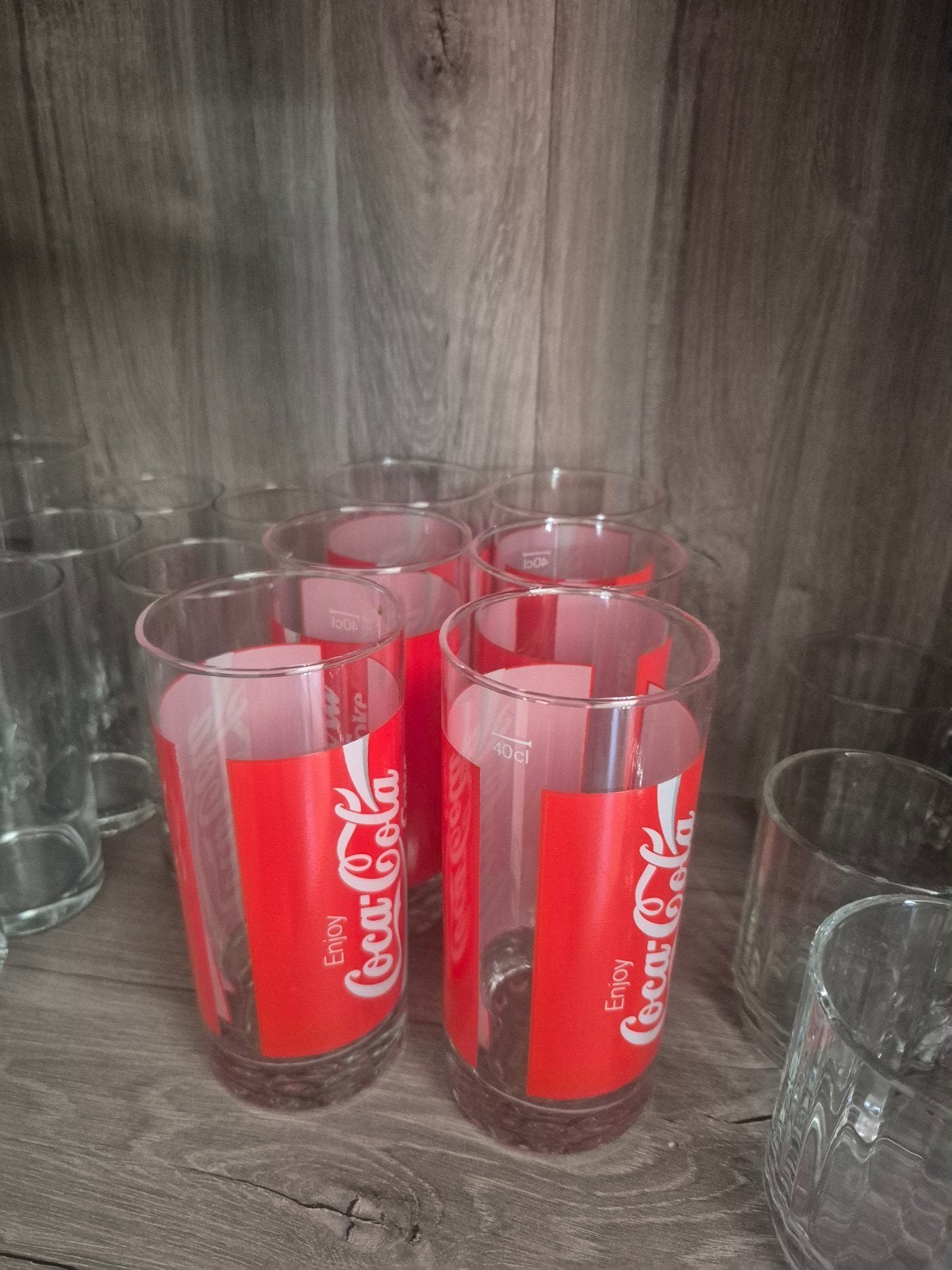 Coca cola glazen grote 6, Enlèvement