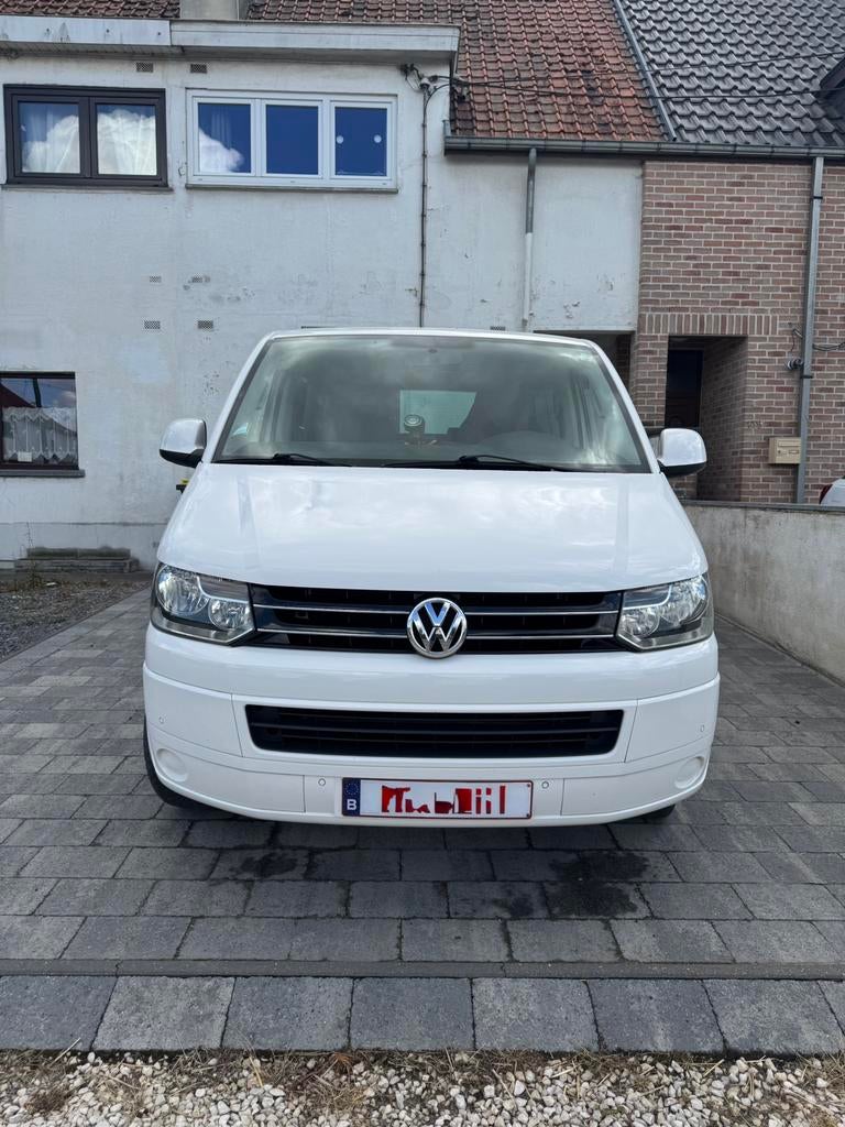 Vw t5 caravelle, Autos, Camionnettes & Utilitaires, Particulier, Volkswagen, Diesel, Euro 5, 5 portes, Automatique, Blanc, Gris