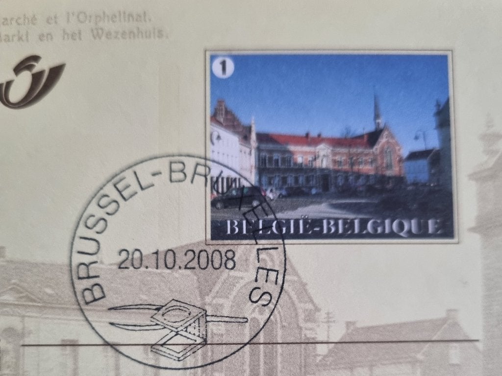 10 x Carte BK175 - BK184 Autrefois et maintenant 2008, Envoi, 1980 à nos jours, Ville ou Village