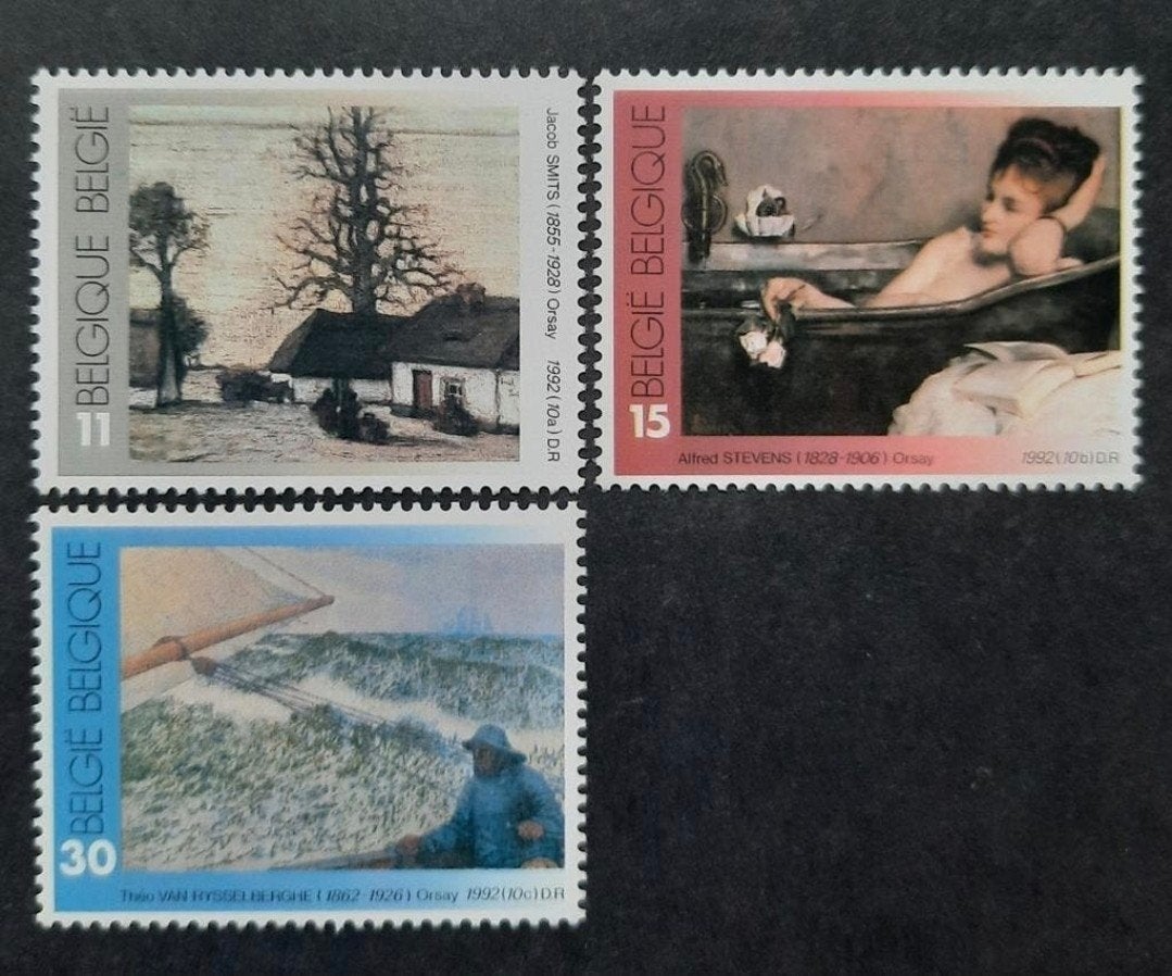 België: OBP 2462/64 ** Museum d'Orsay in Parijs 1992., Ophalen of Verzenden, Zonder stempel, Postfris, Postfris