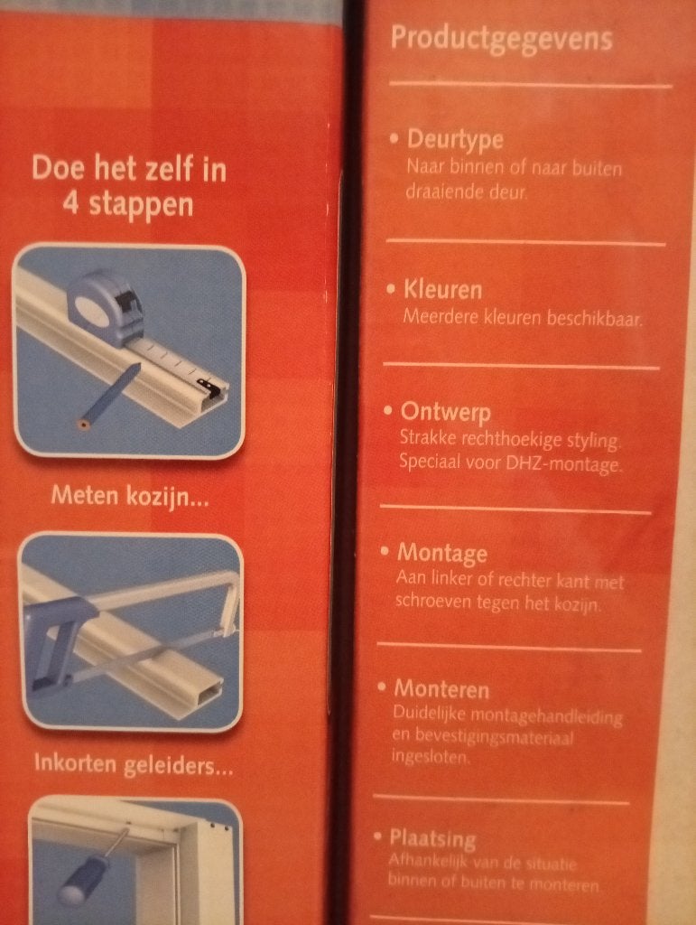 deur rolhor - muggen/vliegenraam  wit, Neuf, Porte moustiquaire, Enlèvement, Métal