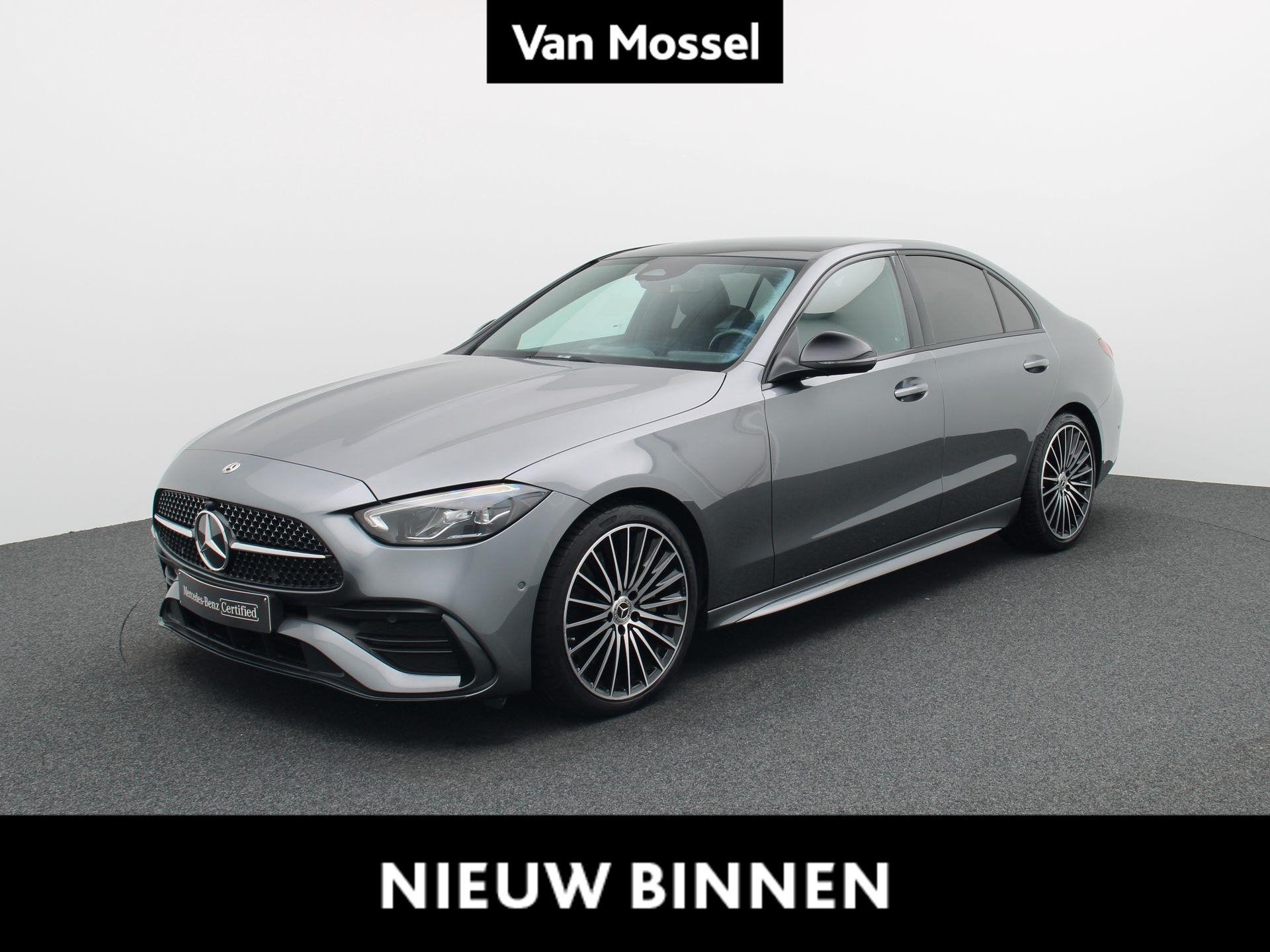 Mercedes-Benz C 200 AMG Line Berline + PANORAMISCH DAK + CAR, Auto's, Automaat, 4 cilinders, 1650 kg, Bedrijf