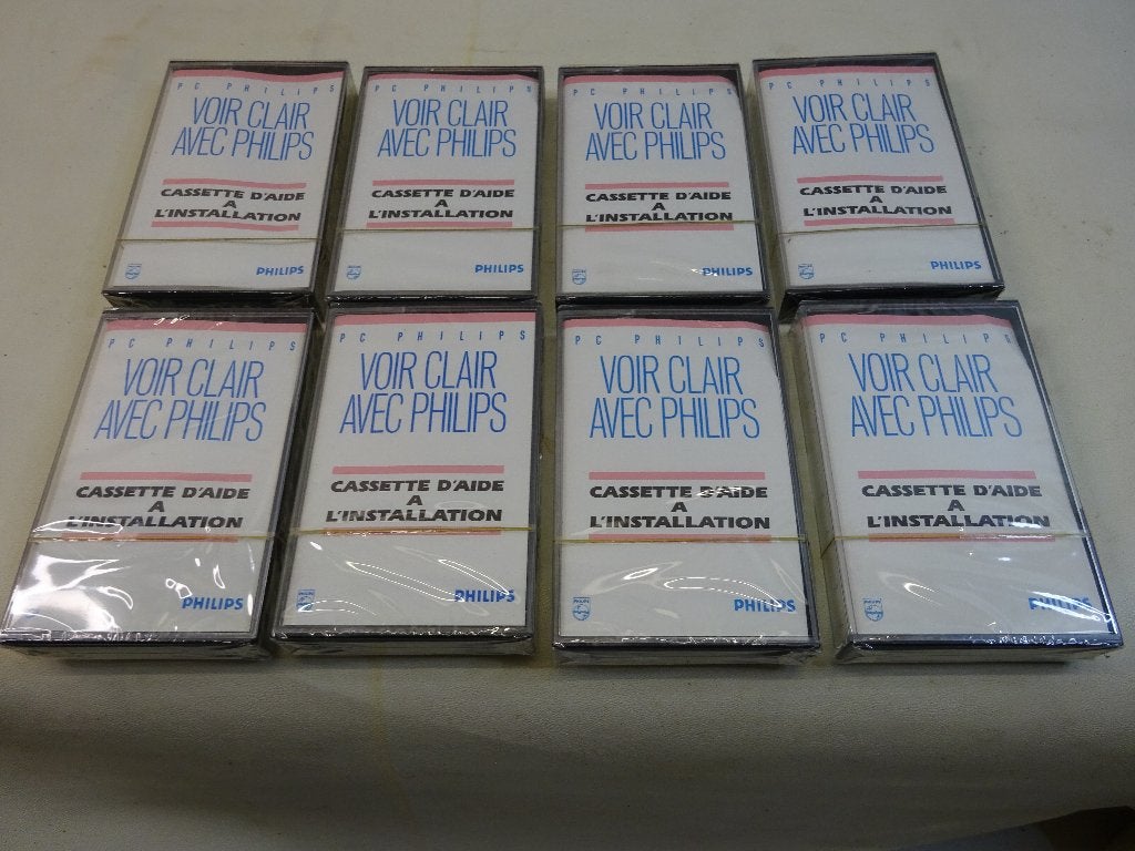 Lot van 8x Vintage Philips Cassettes - Geseald New Old Stock, Audio, Tv en Foto, Ophalen of Verzenden, Enkel, Philips, Auto-reverse