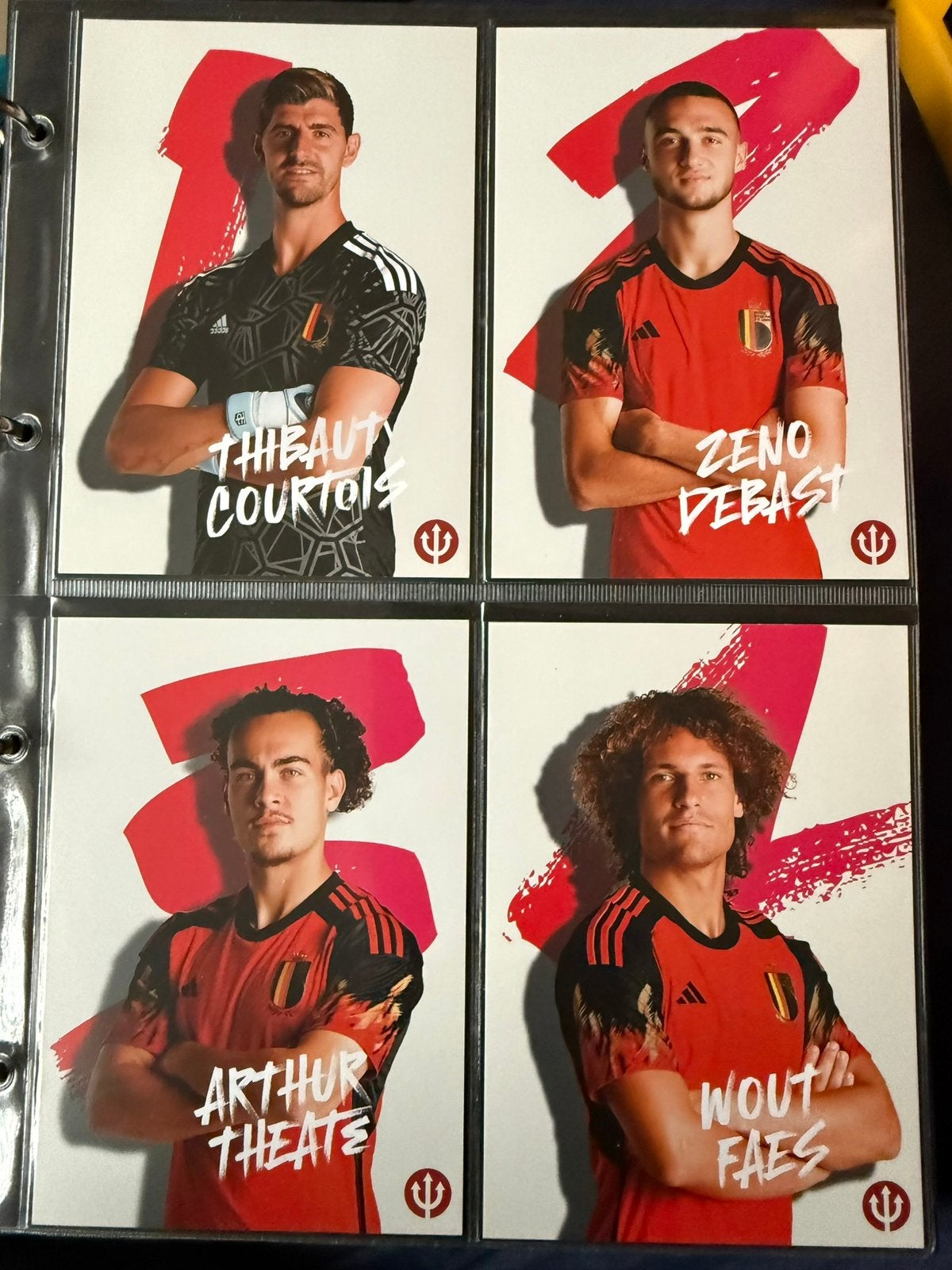 30 rode duivels kaarten, Ophalen of Verzenden, Zo goed als nieuw, Spelerskaart