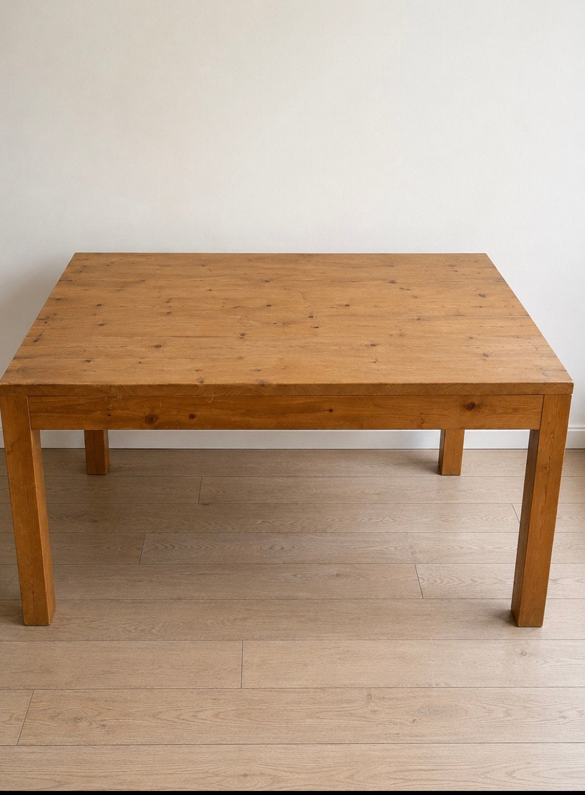Grenen tafel, Ophalen, Zo goed als nieuw, Vierkant