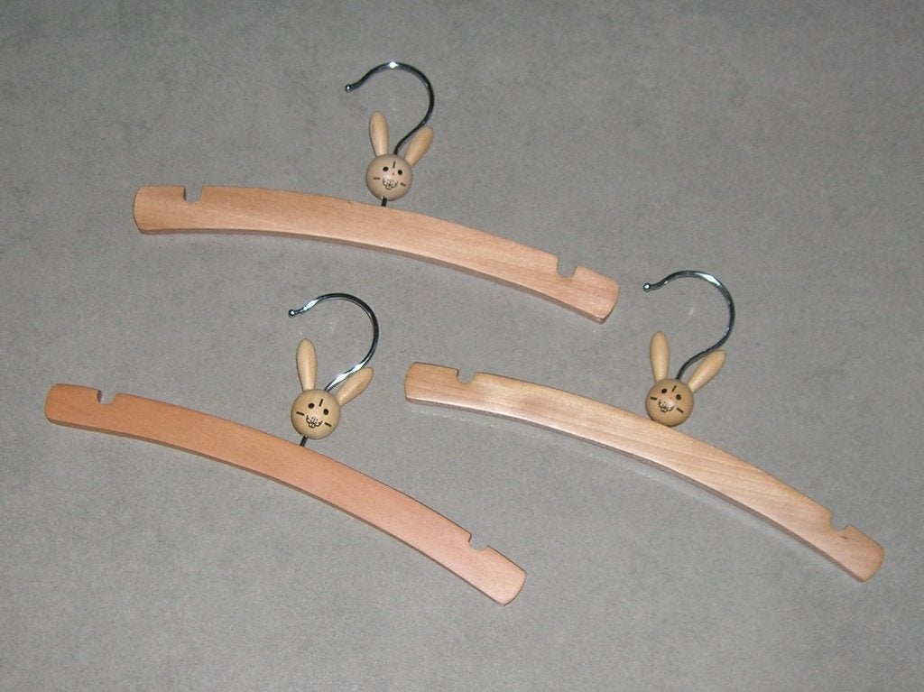 3 houten kapstokjes (konijn), Kinderen en Baby's, Kinderkamer | Inrichting en Decoratie, Ophalen, Zo goed als nieuw, Ophangbaar
