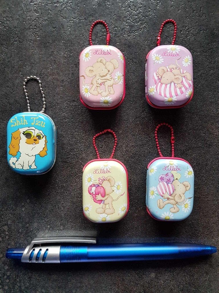 Lot 5 mini boîtes en métal LILLEBI jeu jouet, Ophalen of Verzenden, Zo goed als nieuw, Meisje