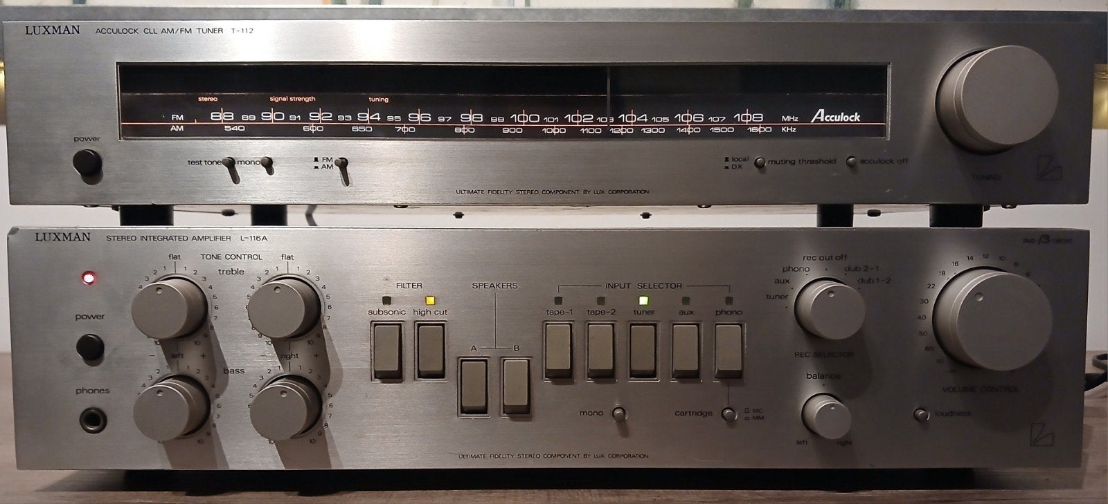 Luxman High-End Audio (L-116A & T-112) – Absolute nieuwstaat, Ophalen