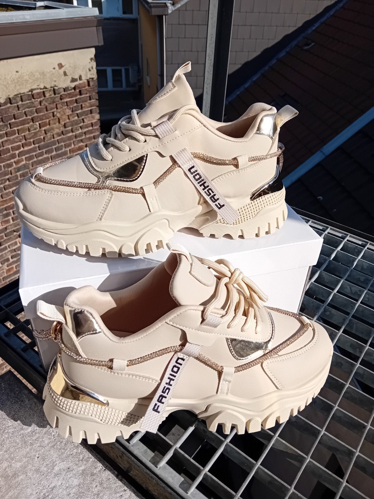 Basket femme woman sneakers, Enlèvement ou Envoi, Sans marque, Beige, Sneakers et Baskets