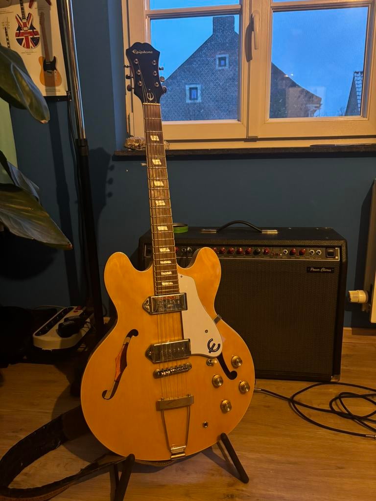 Epiphone casino + hardcase, Ophalen, Zo goed als nieuw, Epiphone