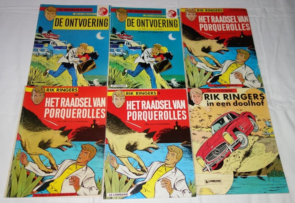 Verzameling strips Rik Ringers (nr 1 tot nr 78)., Boeken, Stripverhalen, Meerdere stripboeken, Verzenden, Gelezen, Tibet / Duchateau