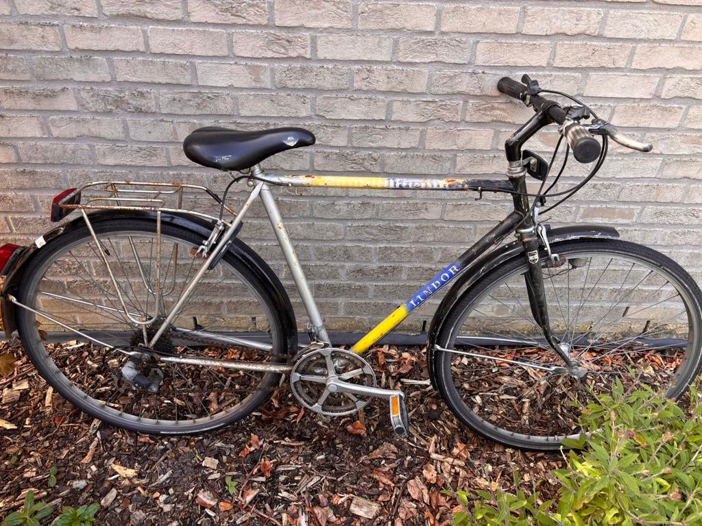 Herenfiets (station, kot, festival), Ophalen, Gebruikt, 10 tot 15 versnellingen, Velgrem