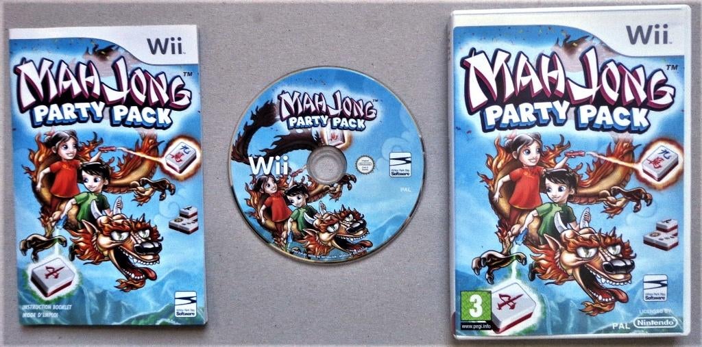 Mahjong Party Pack voor de Nintendo Wii Compleet, Games en Spelcomputers, Games | Nintendo Wii, Zo goed als nieuw, Ophalen of Verzenden