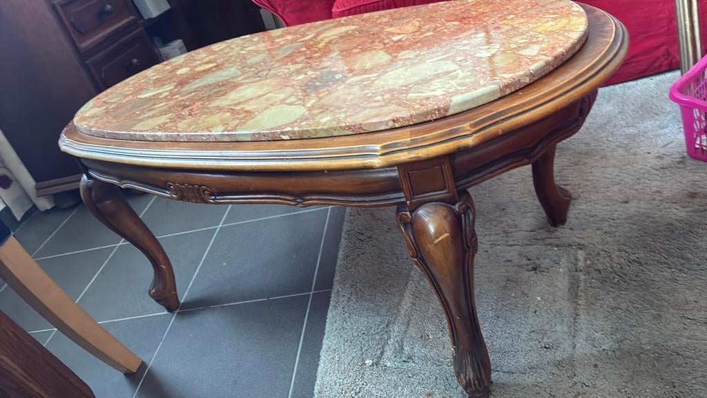 Table de salon en granito et bois, Enlèvement