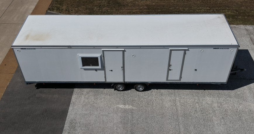 woonunit 9.30mx2.5m, Enlèvement