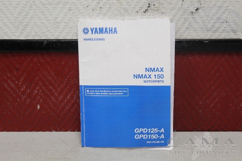 INSTRUKTIEBOEK Yamaha N-Max 125 (N MAX NMAX 125-A), Motoren, Dhr. S. di Majo, Gebruikt, Info@cama-motorparts.nl, P.J. Troelstraweg 8 8
3144 CX  MAASSLUIS, NL