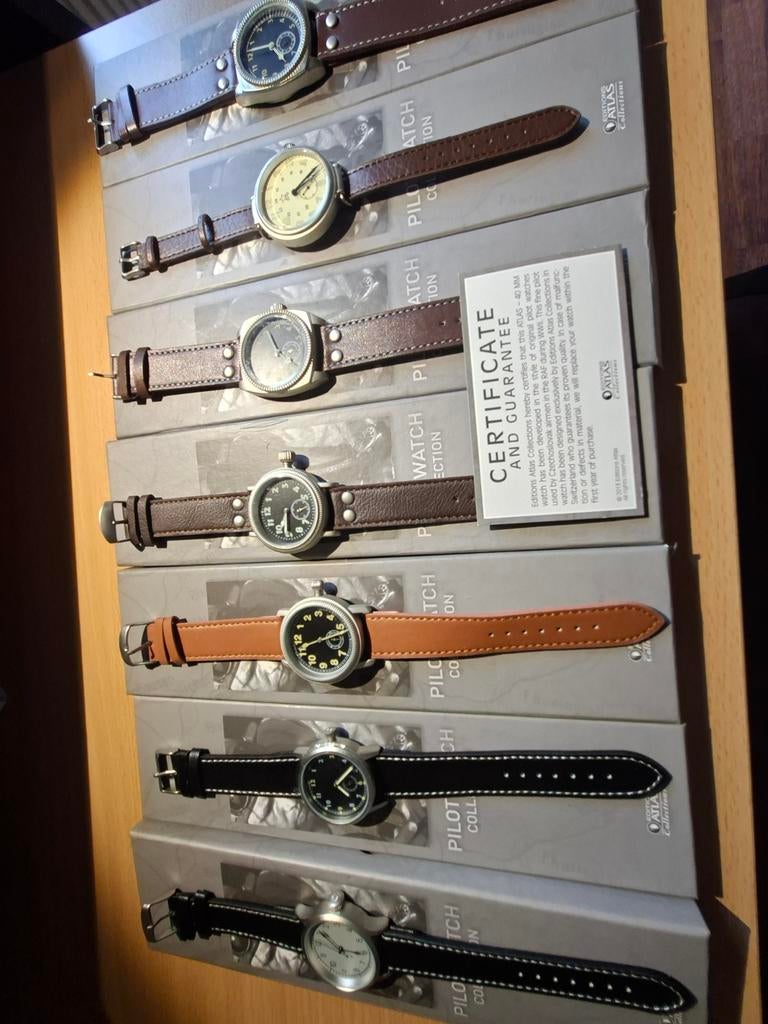 Verzameling horloges, Ophalen