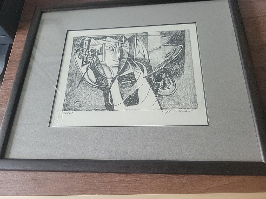 Litho van Cyr Frimout, Enlèvement