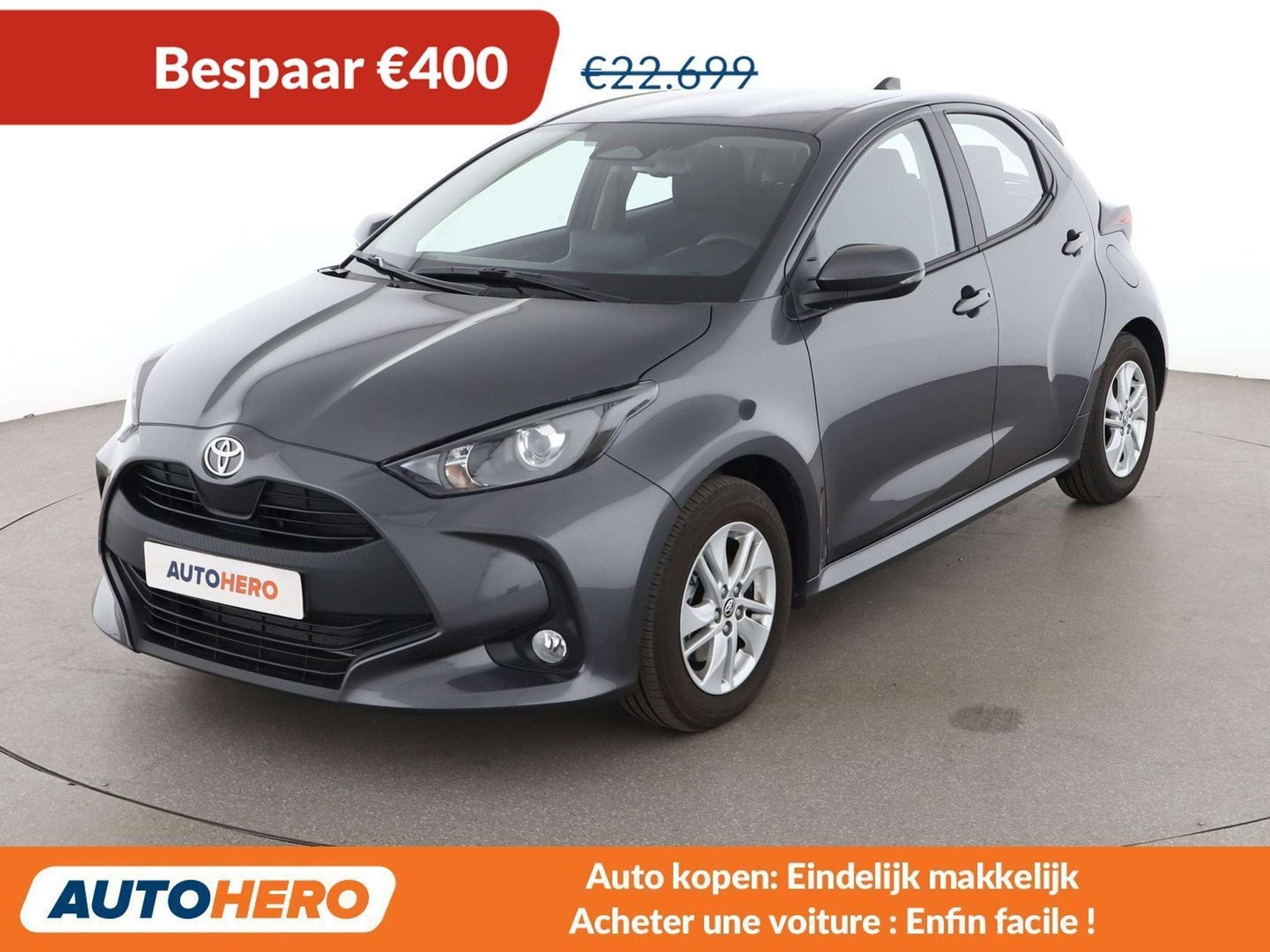 Toyota Yaris 1.5 Hybrid Active (bj 2026, automaat), Stof, Gebruikt, Zwart, 116 pk