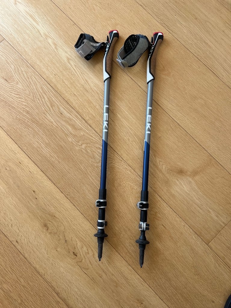 bâtons de marche nordique Leki, Ophalen, Verstelbaar, Gebruikt