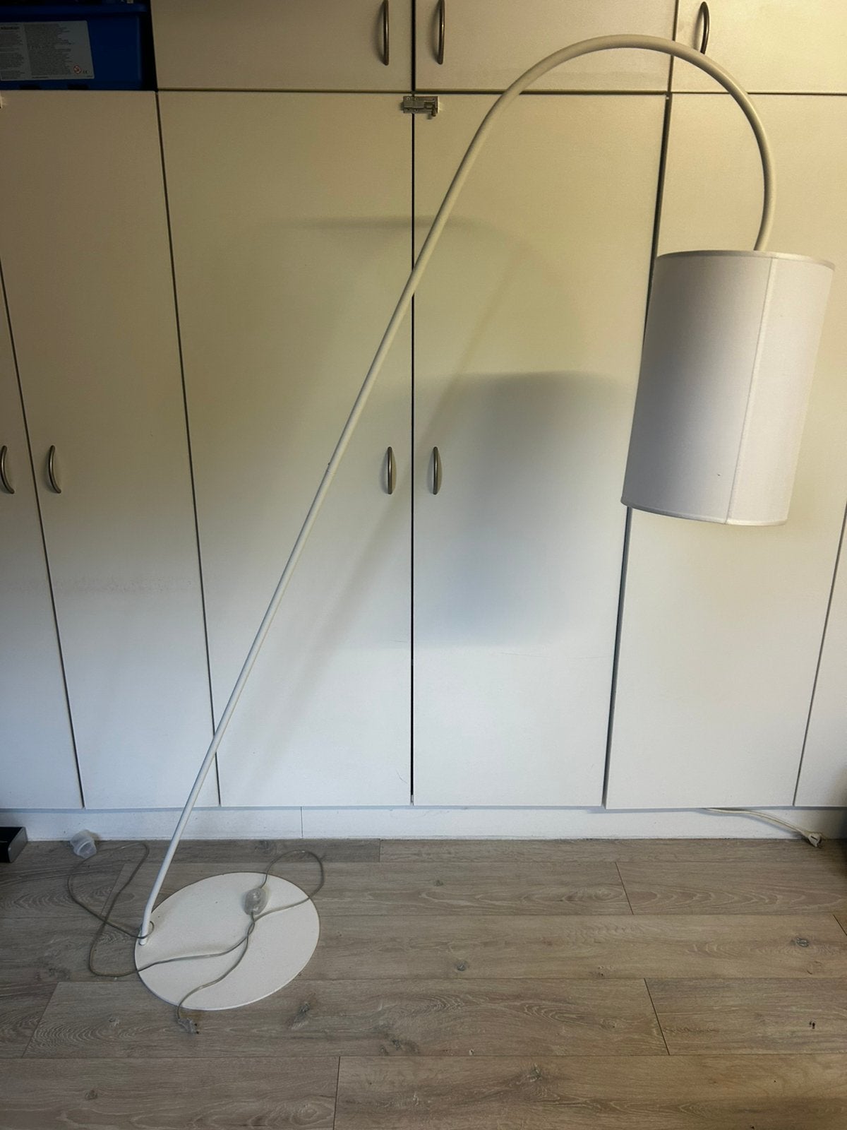 Witte booglamp – staande lamp van ca. 170 cm, Ophalen, Zo goed als nieuw