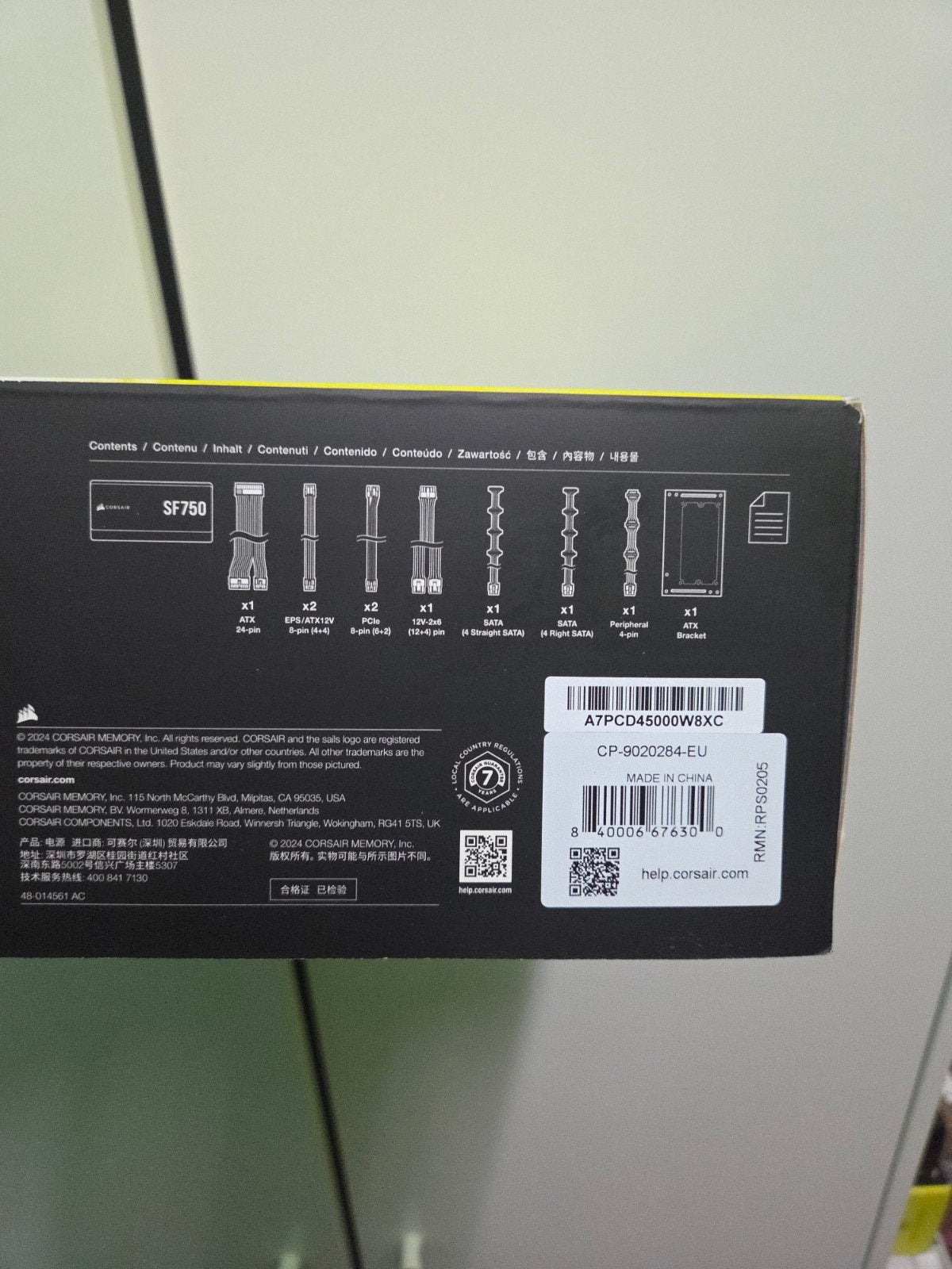 Corsair sf750 sfx power supply, Computers en Software, Interne voedingen, Ophalen, Zo goed als nieuw