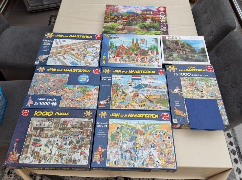 Puzzels, Hobby en Vrije tijd, Ophalen, 500 t/m 1500 stukjes, Zo goed als nieuw, Legpuzzel