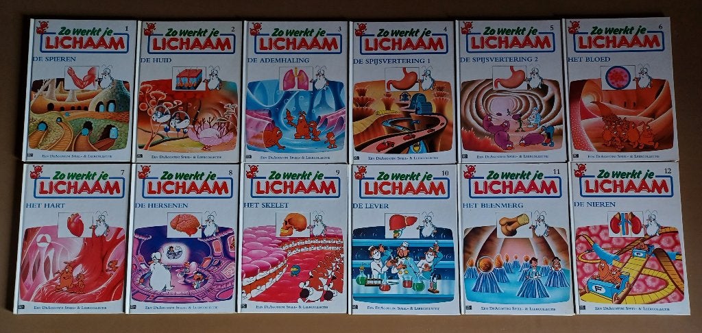 Zo werkt je lichaam boek 1 t.e.m. 12, Ophalen, Zo goed als nieuw, Natuurwetenschap