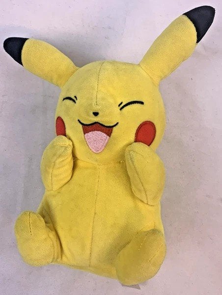 Pokémon Pikachu Knuffel 20 cm Lachend Gezicht Nintendo Boti, Overige typen, Zo goed als nieuw, Middelgroot (20 tot 80 cm), Verzenden