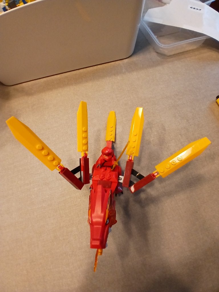 LEGO Ninjago 71701 Kai's Vuurdraak - Compleet + Handleiding, Kinderen en Baby's, Lego, Ophalen of Verzenden, Zo goed als nieuw