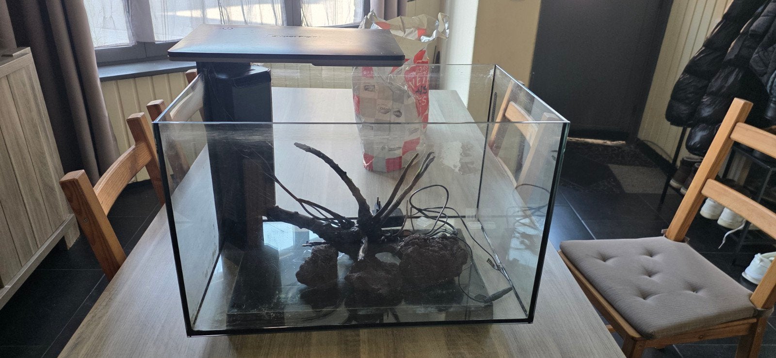 aquarium superfish quadro 70, Ophalen, Inclusief toebehoren, Gebruikt, Superfish