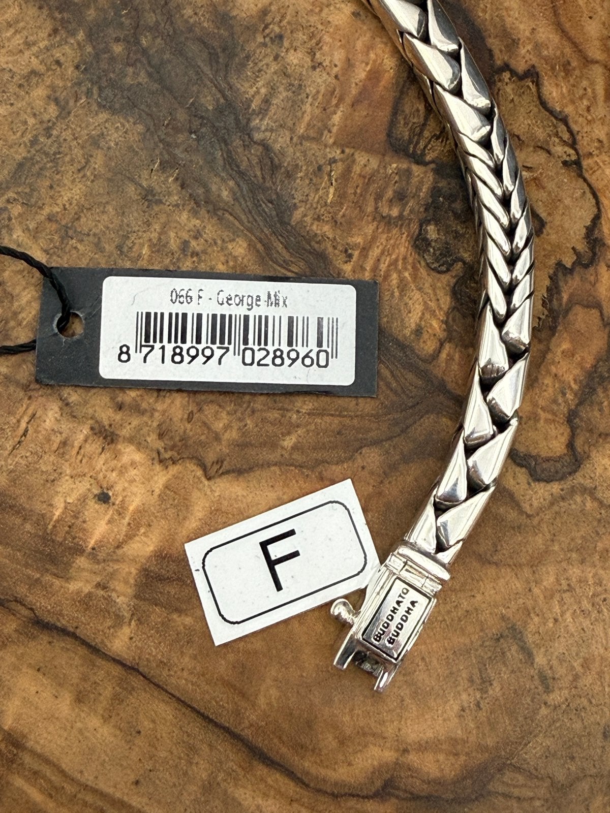 « GEORGE MIX » 22 cm • Taille : F « POLISHED », Bijoux, Sacs & Beauté, Bracelets, Enlèvement ou Envoi, Comme neuf, Argent, Argent