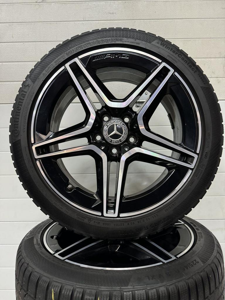 18’’MERCEDES A KLASSE AMG VELGEN WINTERBANDEN TPMS ORIG, 18 inch, Gebruikt, -, -