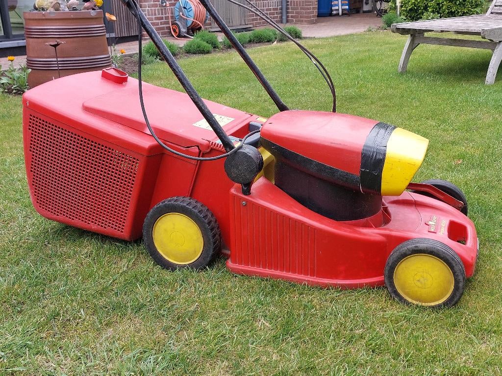 Wolf&Garten grasmaaier zelftrekker, Ophalen, Cirkelmaaier, Elektrische grasmaaier, Opvangbak